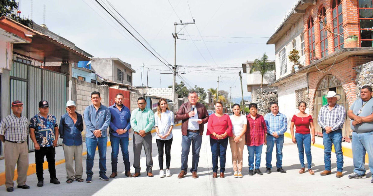 Invierten 2.8 MDP en pavimentación en Jiutepec